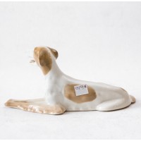 Figurka psa - Chart w stylu Art Deco, porcelana, sygnowana